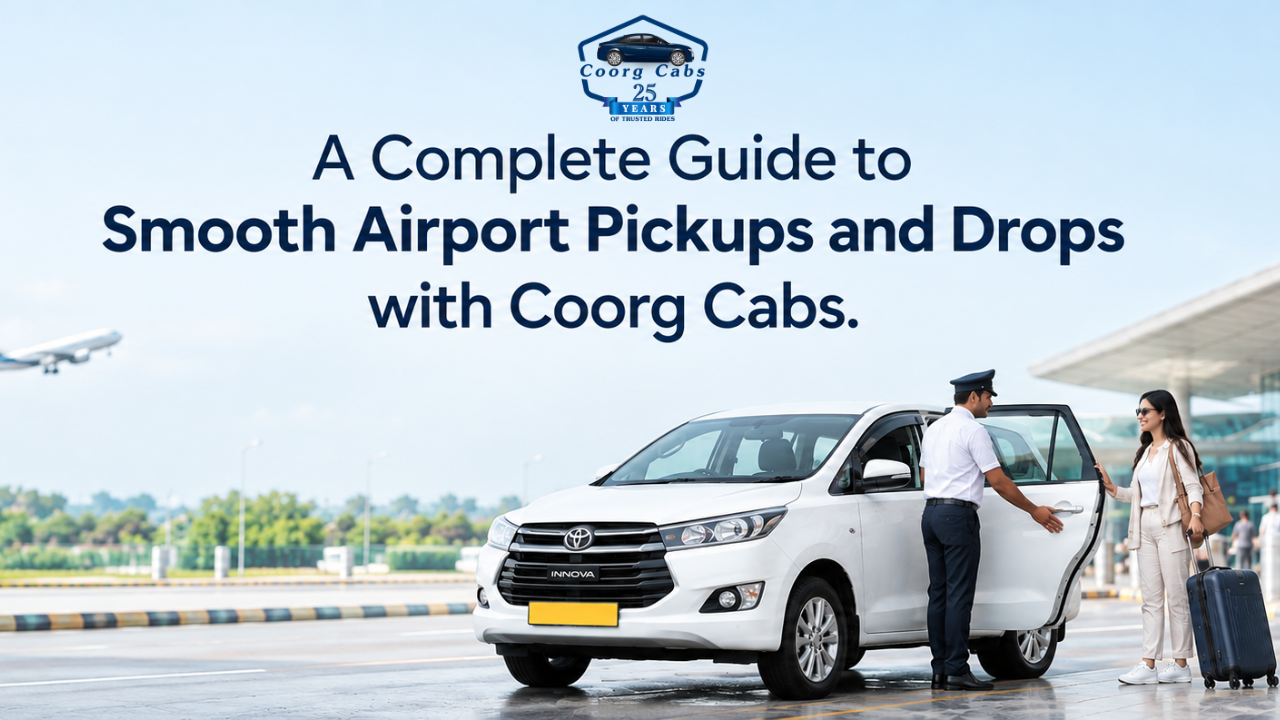 A complete guide to smooth airport pickups and drops with Coorg Cabs